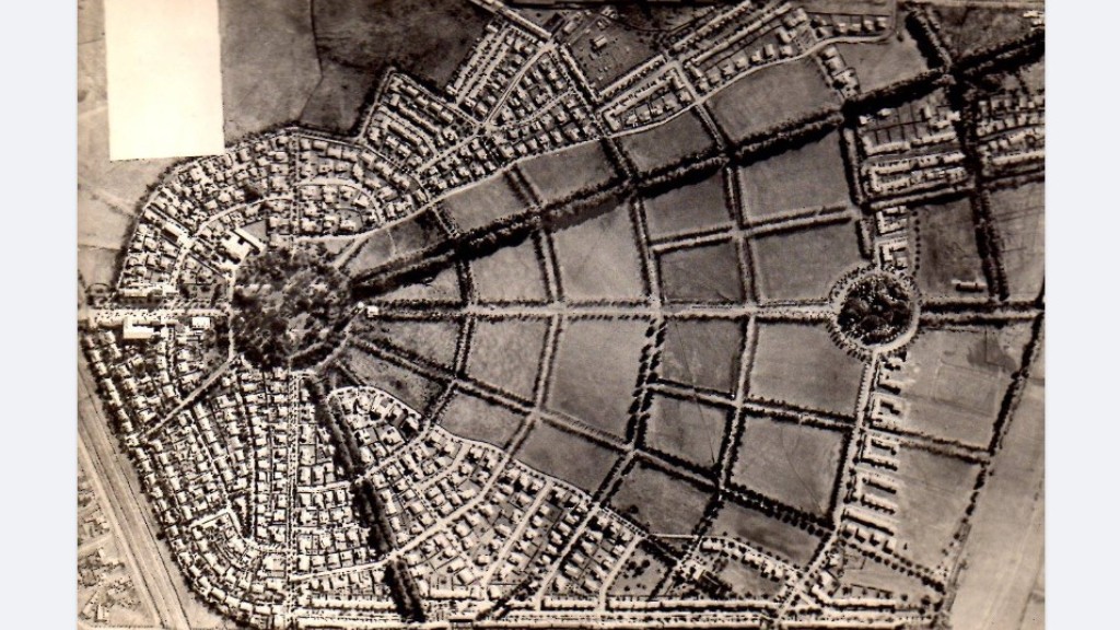 El mapá original de Ciudad Jardín, diseñada por el alemán Erich Zeyen.