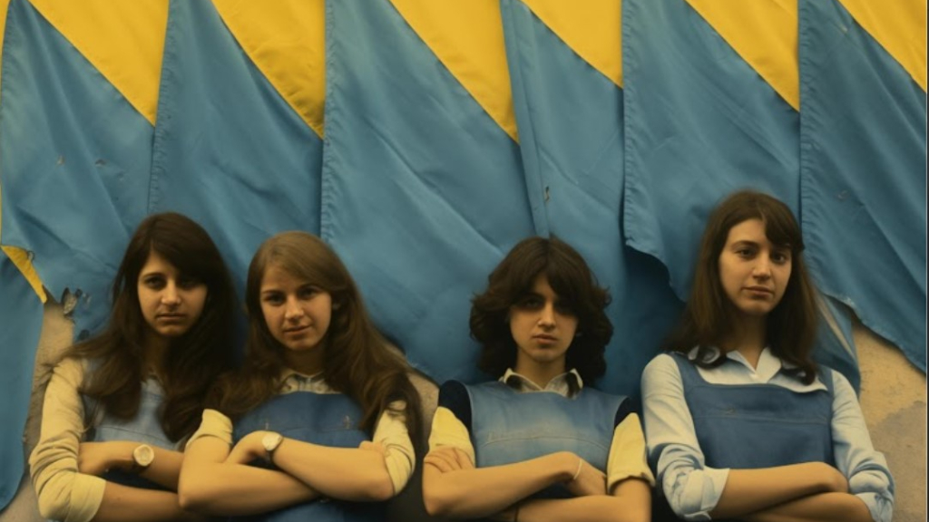 Chicas en auriazul, otra de las imágenes que se verán en 'La Boca 1979'.