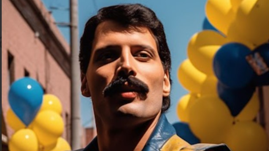 Freddie Mercury en La Boca, de la mano de la inteligencia artificial.