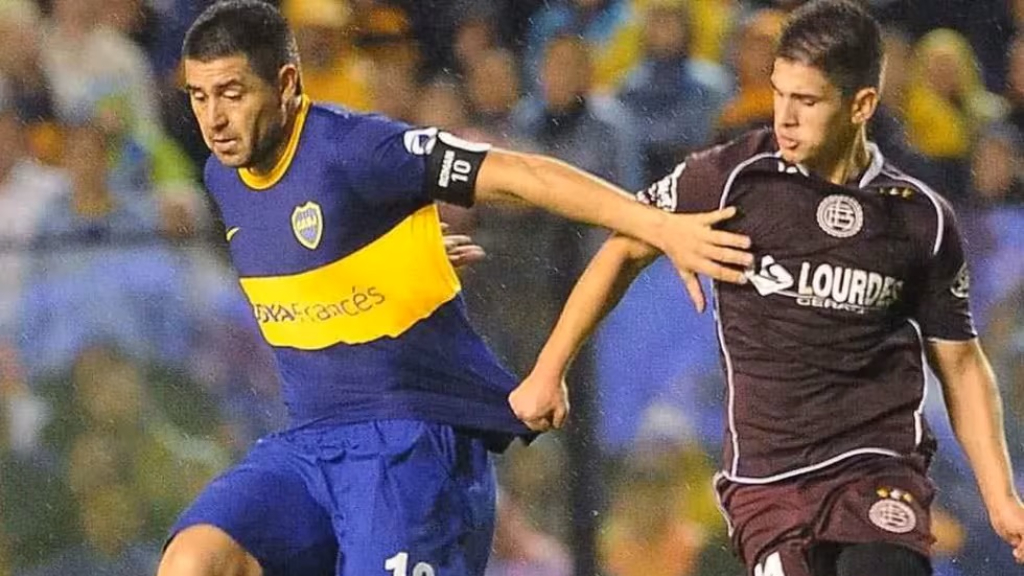 Juan Román Riquelme, Boca Juniors, último partido, Lanús