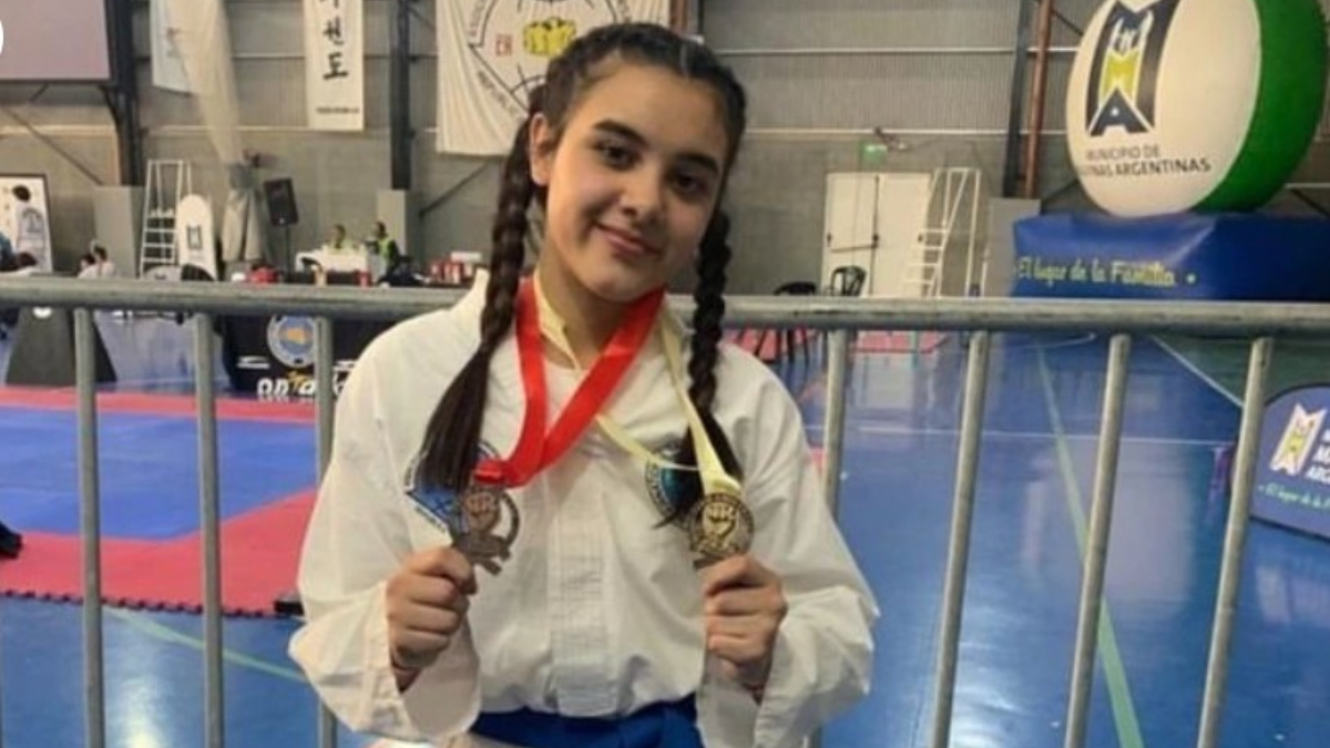 Morena Aguirre es una de las grandes promesas argentinas del taekwondo. Vive en Monte Grande, Esteban Echeverría.