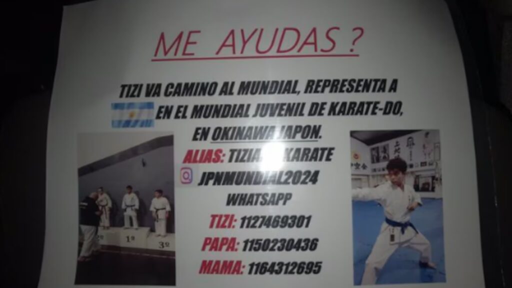 Merlo, Mundial de karate, Japón