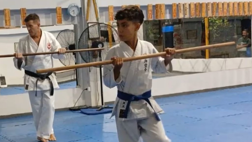 Merlo, Mundial de karate, Japón