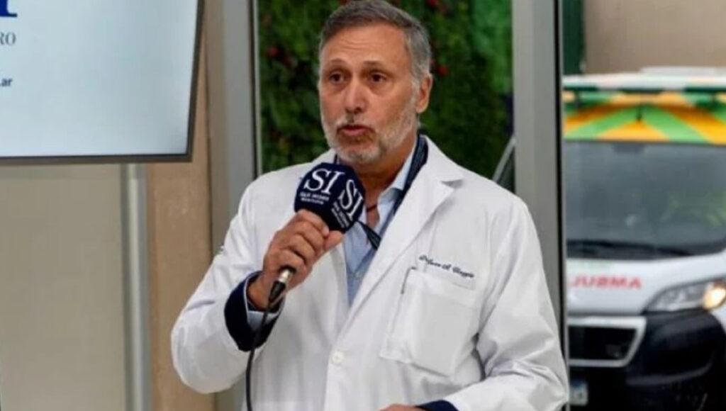 El doctor Juan Aníbal Viaggio, ex secretario de Salud de San Isidro. Es pareja con la periodista Evelyn Von Brocke.