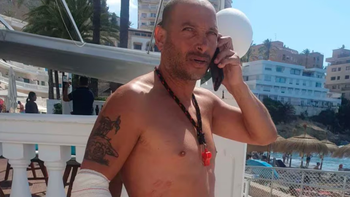 Leandro Staltari, el vecino de Ciudadela del que hablan en España por salvar a tres chicos que se ahogaban en una playa de Mallorca.