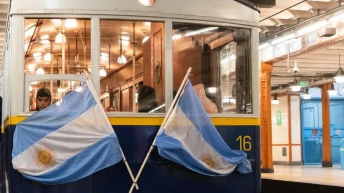 Los recorridos del Subte de Buenos Aires se harán en los históricos coches del siglo pasado de la Línea A.