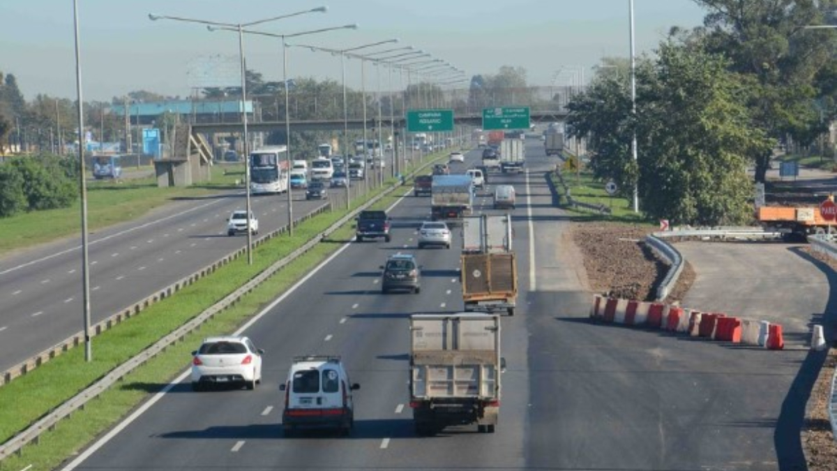 Los nuevos accesos a Escobar de la Panamericana están en el kilómetro 47,5 de la autopista.