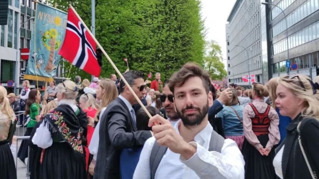 Sacha Rubio durante sus días de inercambio estudiantil el Noruega, donde sueña con volver.