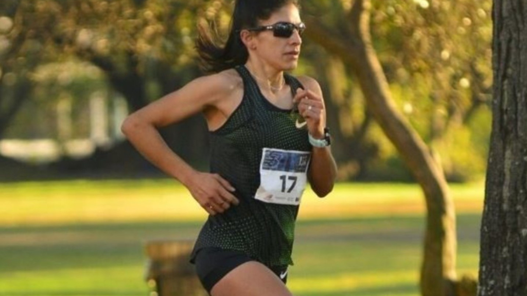 Daiana Ocampo también entrena duro en las calles de Zelaya, en Pilar.