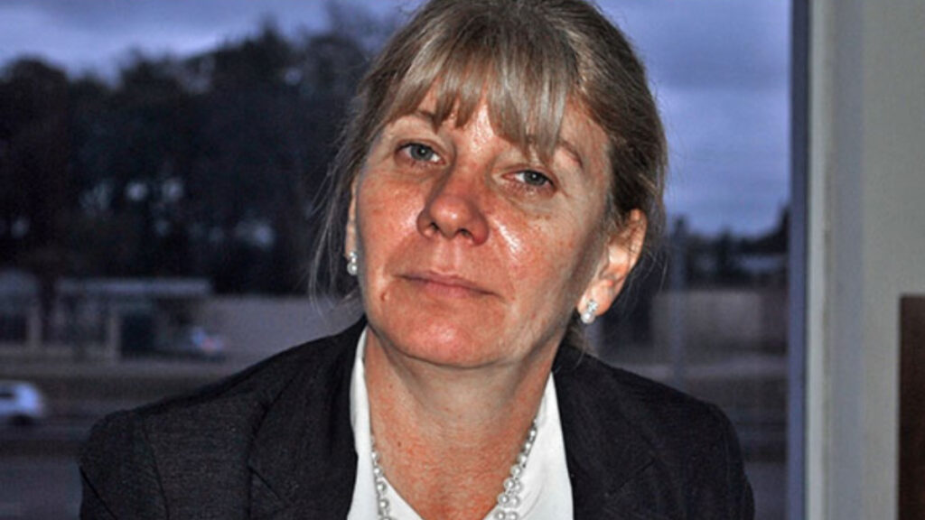 La ex jueza de Pilar Alejandra Velázquez que detenida por una causa penal en la que se investiga la venta de bebés.