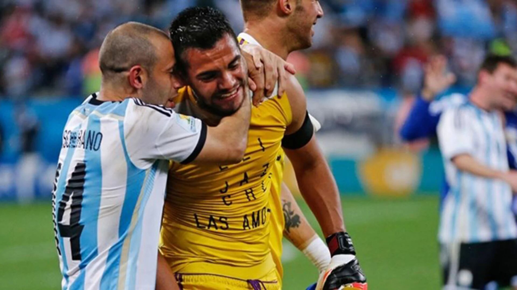 Sergio Romero, Javier Mascherano, Mundial 2014, penales