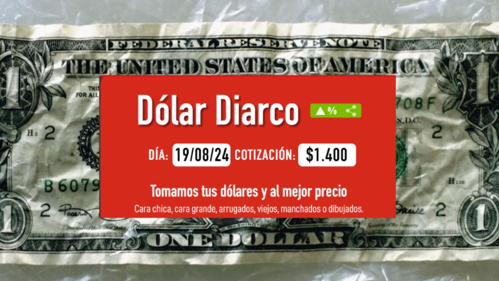 El mayorista Diarco informará todos los días el valor de la cotización de su propio dólar en su página web.