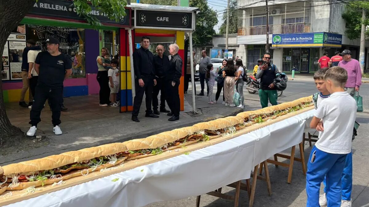 Escobar, sánguche de milanesa, récord Guinness