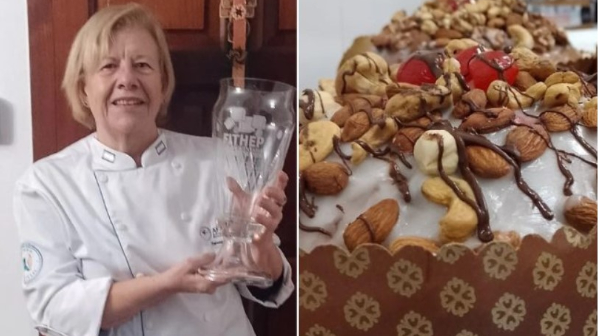 La vecina de Adrogué, Teresa Pinto Lanzillotta, y su genial creación: el pan dulce genovés elegido como el mejor del país.