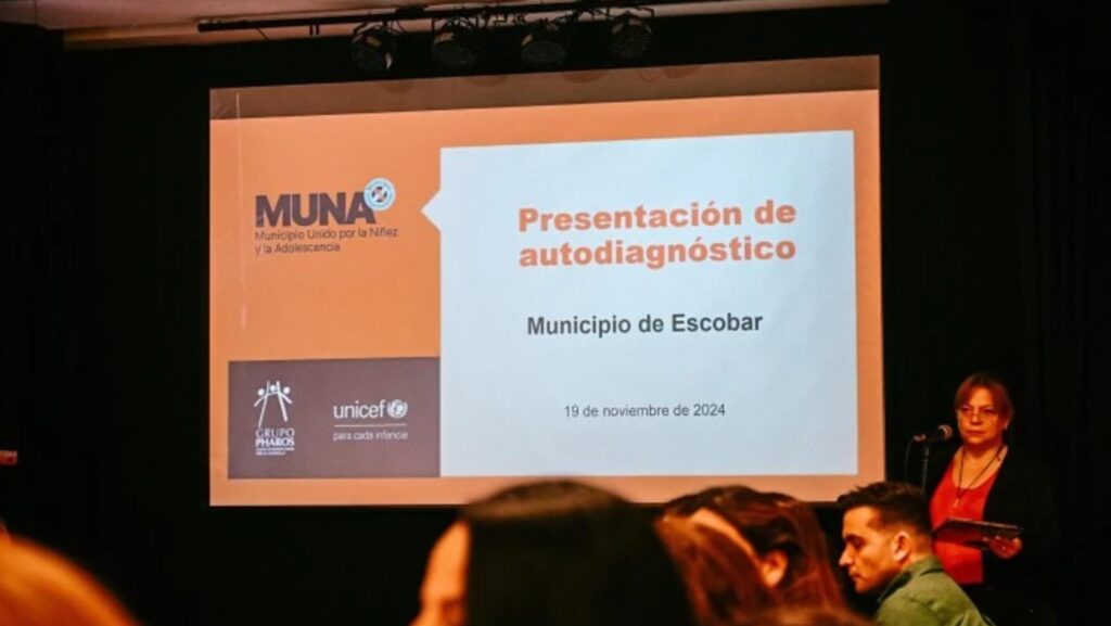 Escobar, UNICEF, programa MUNA