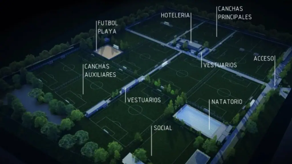 Un render del plano general de toda la infraestructura que tendrá el predio Nolo Aguirre del Deportivo Morón.
