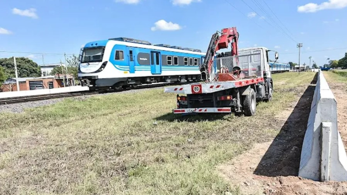 El futuro cerramiento en el tren Belgrano Sur será a lo largo de 13 kilómetros.