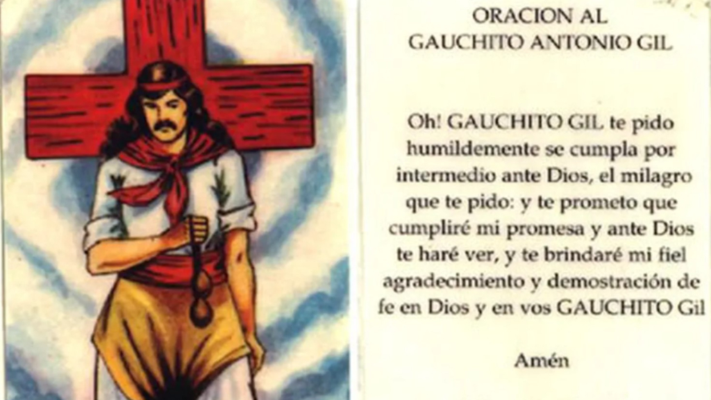 Muestra Gauchito Gil en Martínez