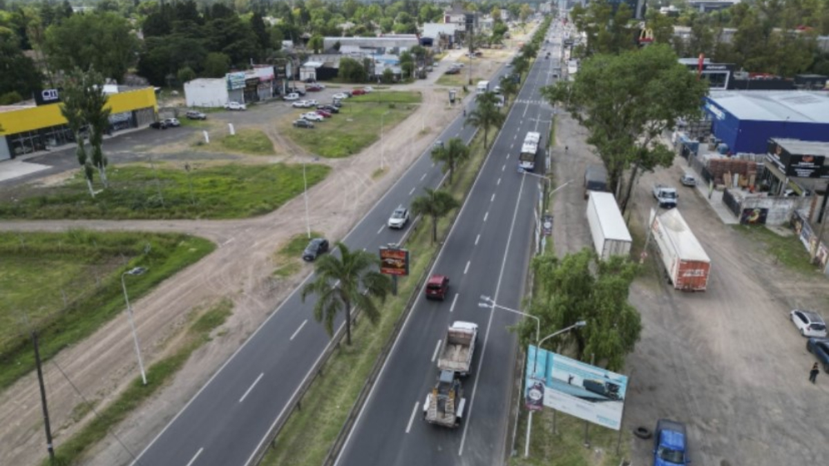 Provincia pavimentó un tramo de la Ruta 58 en Ezeiza y Esteban Echeverría