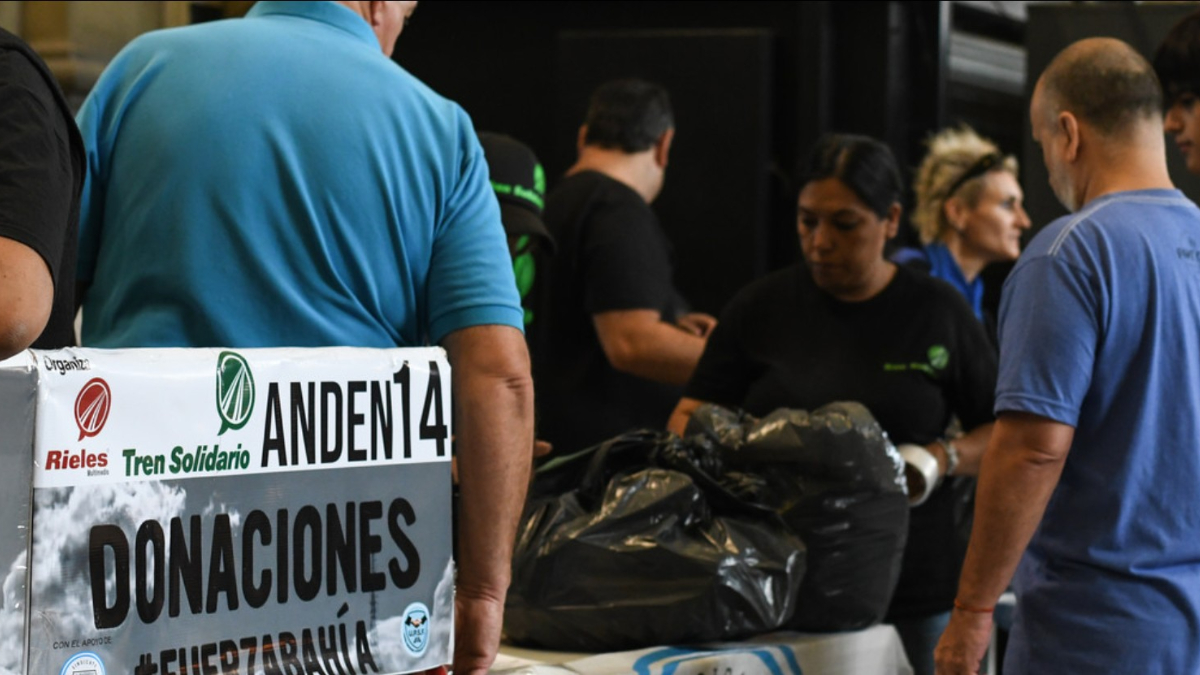 Todo el Conurbano se movilizó masivamante para acercar donaciones a los vecinos de Bahía Blanca tras el trágico temporal.