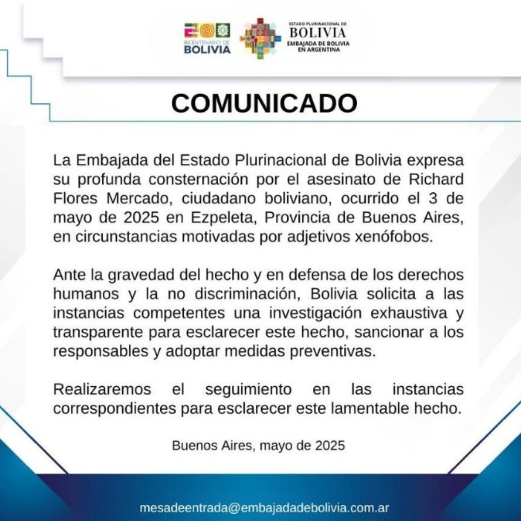Richard Flores Mercado, de 36 años, conducía en Quilmes por la Avenida Florencio Varela y Calle 125, con intenciones de llegar a su vivienda. Manejaba borracho y chocó. Lo golpearon y luego apareció ahorcado.