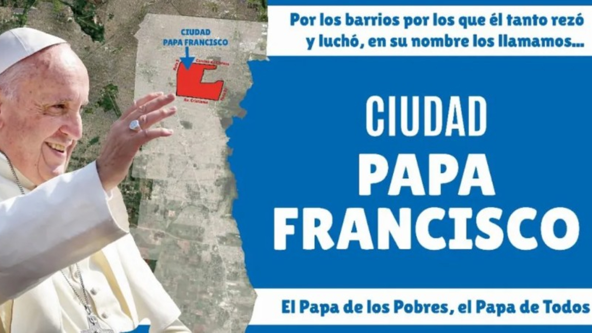 La futura Ciudad Papa Francisco de La Matanza estaría delimitada por la Ruta 3, el Camino de Cintura, la avenida Cristianía, la ruta provincial 21 y la avenida Crovara, entre Isidro Casanova y Ciudad Evita.