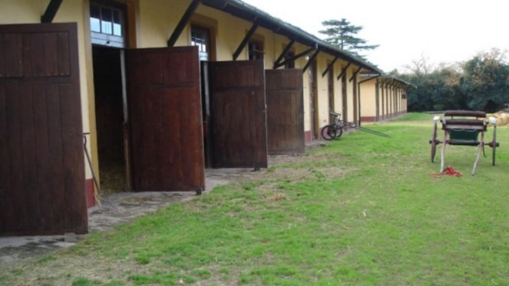 Jorge Castillo juega al tenis en su mansión del Argentino Farm Club de Luján, donde detenido en el marco de los allanamientos por investigaciones en La Salada.