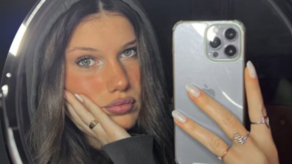 Felicitas Alvite, La Toretto de La Plata, en su último video. Su publicación generó un repudio masivo y la mujer de 22 años decidió cerrar sus redes.