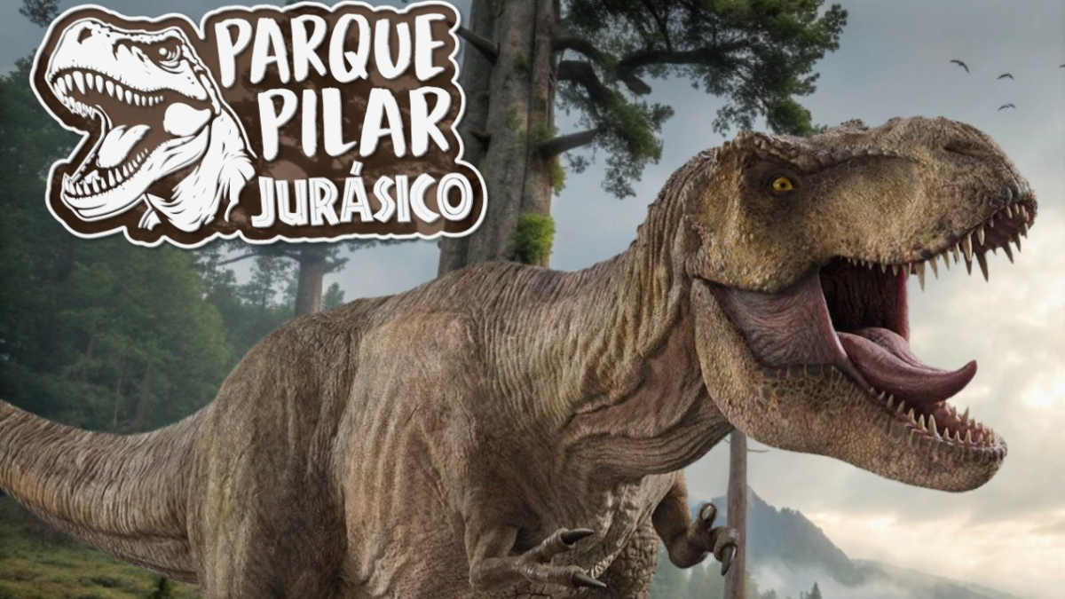El Parque Pilar Jurásico abrirá durante las vacaciones de invierno en un predio en Villa Rosa, con entrada gratuita.