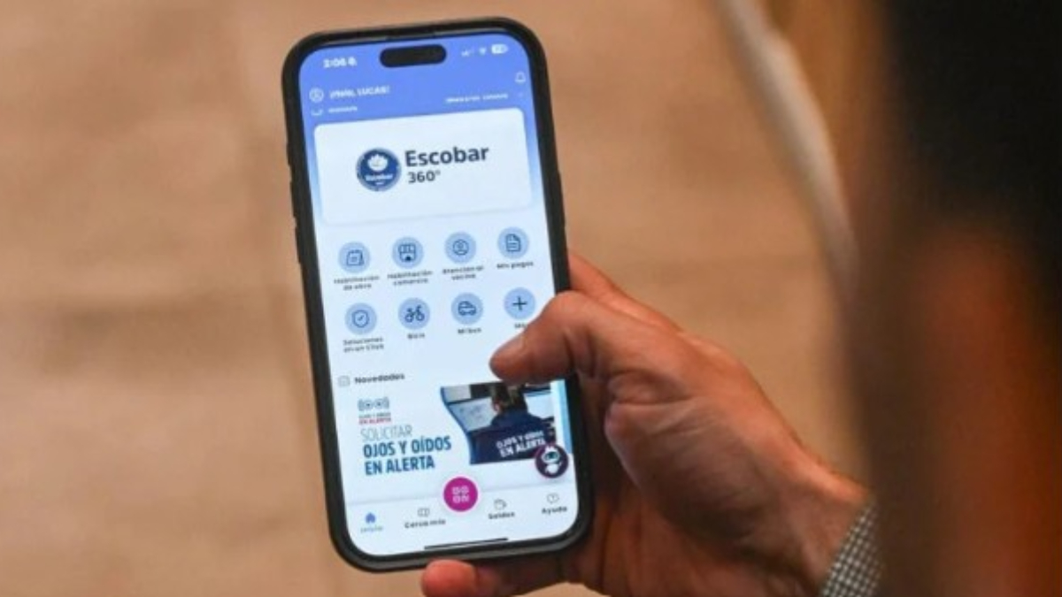 La nueva app ya se puede descargar en cualquier celular o tablet a través de Play Store o App Store, buscando “Escobar 360”.
