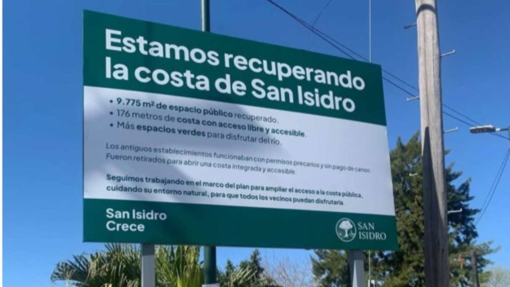 Los restos de Barisidro, el histórico bar que la Comuna de San Isidro demolió en Sánez Peña y el río para terminar de despejar la costa en el centro del distrito.