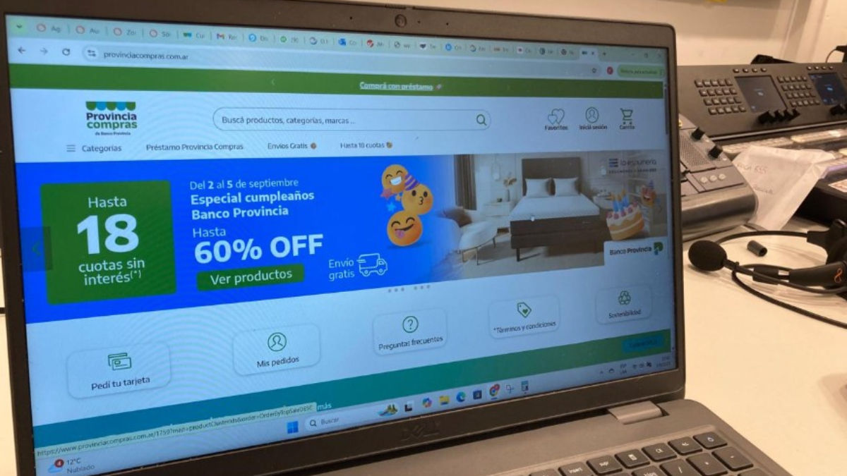 Los descuentos que el Banco Provincia aplica a través de su portal Provincia Compras duran hasta el próximo viernes 5 de septiembre.