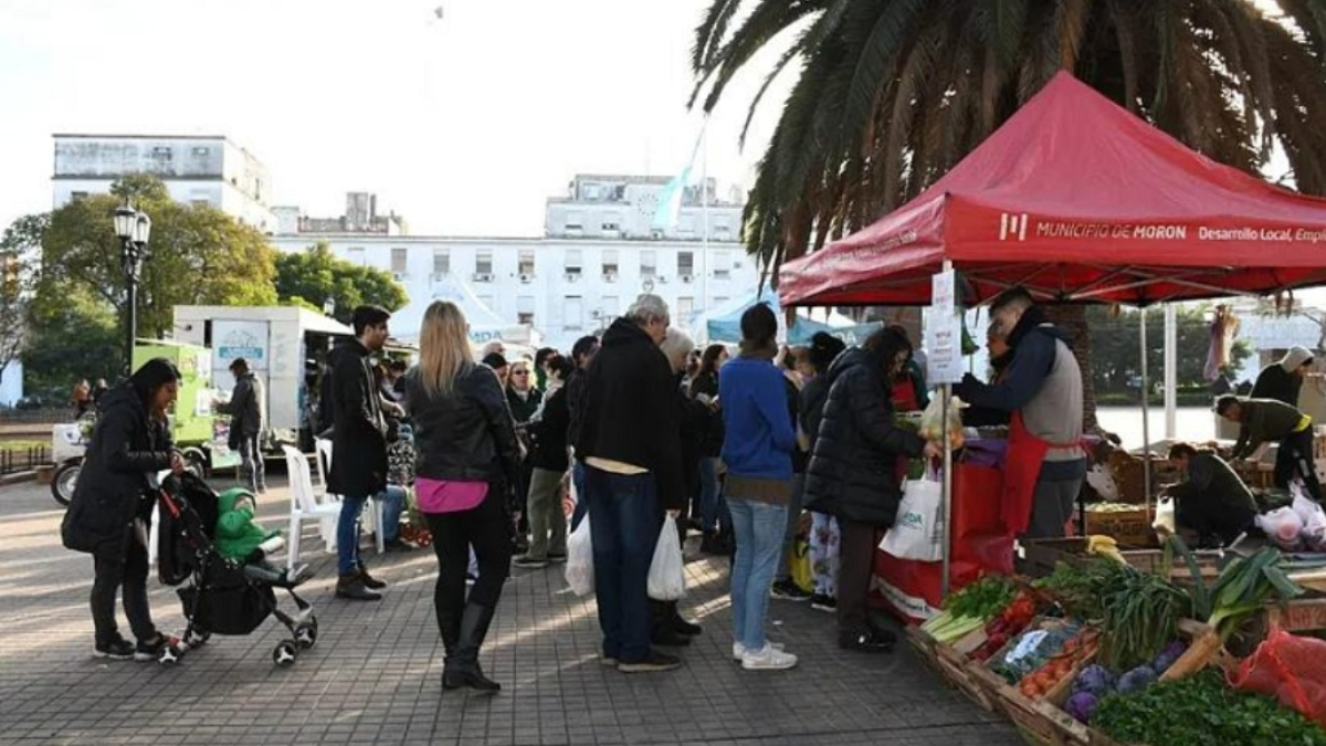 Los mercados bonaerenses estarán el 12 y 26 de septiembre en la plaza San Martín, en pleno centro de Morón.