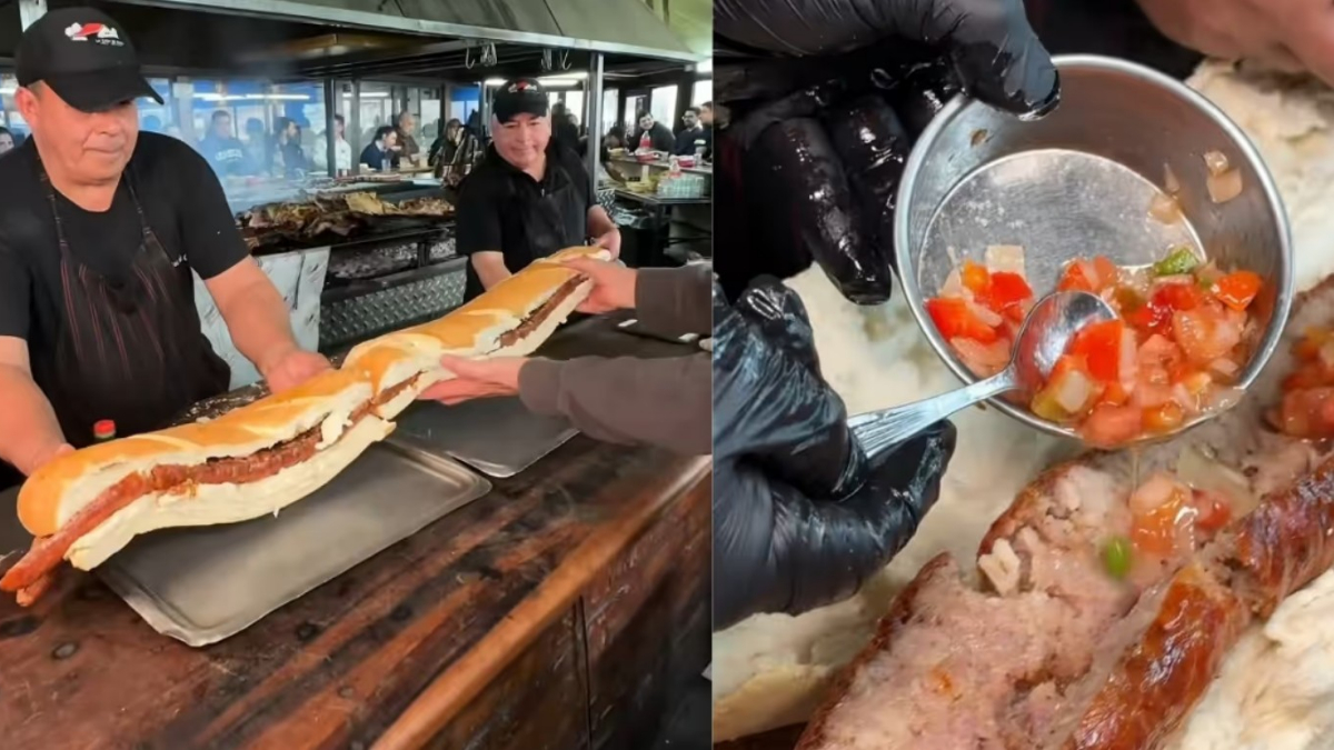 La parrilla La Casa de Coco, en Ituzaingó, se hizo viral por su maravilloso choripán de un metro veinte. Todo nació a partir de una broma.