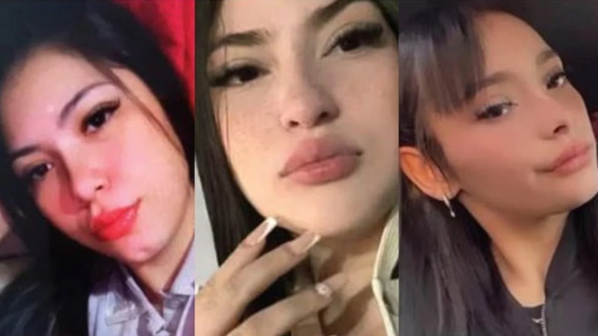 Lara Morena Gutiérrez (15), Morena Verri (20) y Brenda Loreley Del Castillo (20), las tres chicas desaparecidas el viernes pasado en Ciudad Evita.