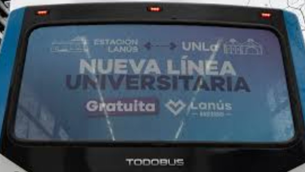 Estudiantes de la Universidad de Lanús podrán viajar gratis entre la estación de Lanús y los predios de la mencionada casa de altos estudios en los colectivos de las líneas 45, 520 y 526.