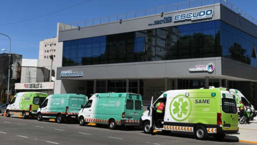 Desde el nuevo edificio ESCUDO de Vicente López se monitorea el trabajo de todos los nuevos móviles del SAME de Vicente López.