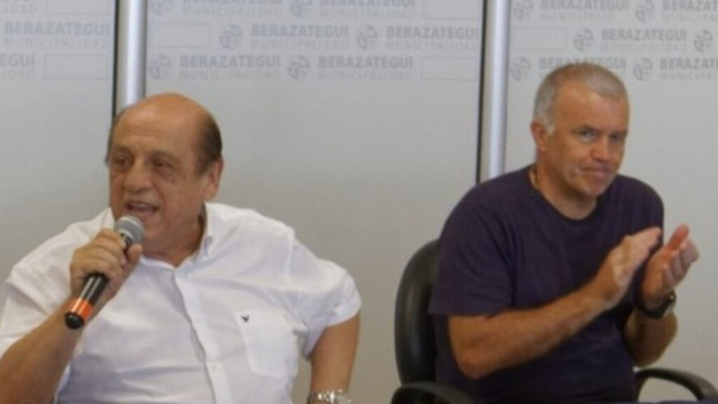 Juan José Mussi junto a Carlos "Turco" Balor, un hombre de su extrema confianza que lo sucederá como intendente de Berazategui.