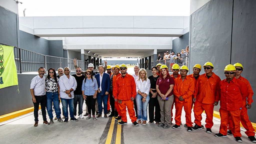 El túnel de la calle Diehl en Longchamps bajo las vías del tren Roca es una obra clave para la conectividad de Almirante Brown.