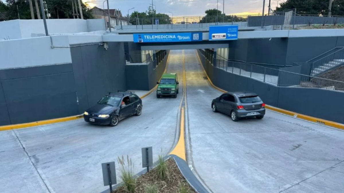 El túnel de la calle Diehl en Longchamps bajo las vías del tren Roca es una obra clave para la conectividad de Almirante Brown.