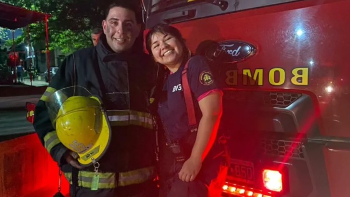 El bombero Matías Di Paola y su novia Micaela Quipildor. Ambos fueron atropellados en la Avenida Márquez mientras combatían un incendio de pastos. El murió, ella vive una dramática situación física y emocional.