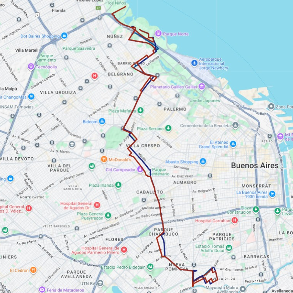 La línea 42 de colectivos unirá el Barrio Espora con el Parque de los Niños, en el límite norte de CABA con el GBA.