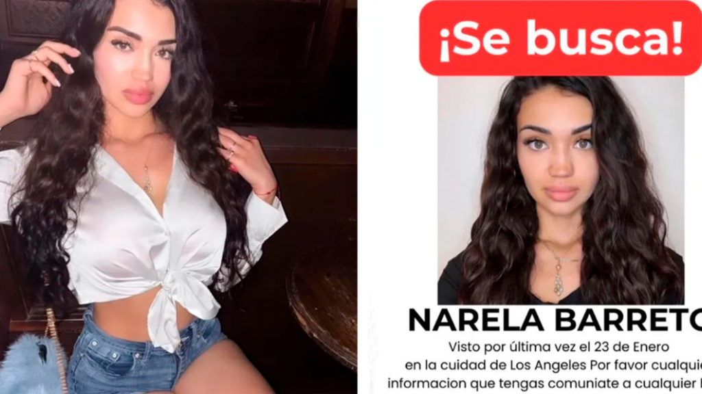 Narela Barreto es de Banfield y vive desde hace dos años en Estados Unidos. Desapareció en California el 23 de enero.