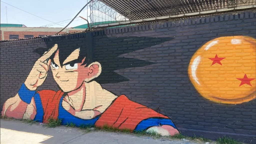 Almirante Brown, mural, Dragon Ball
