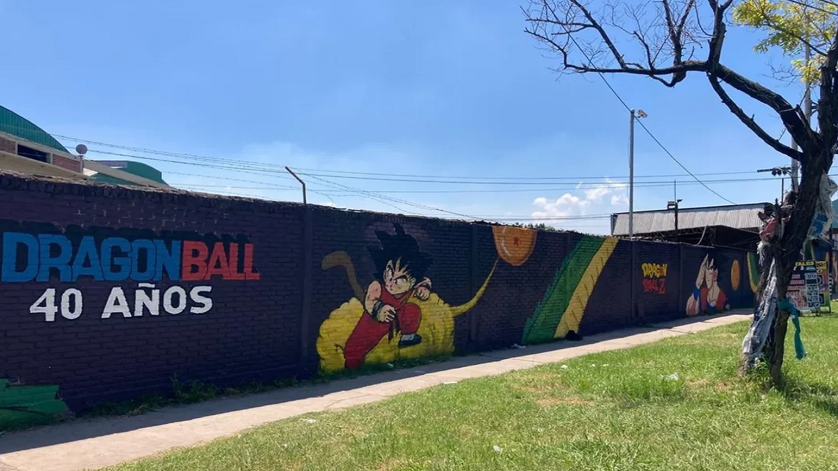 Almirante Brown, mural, Dragon Ball