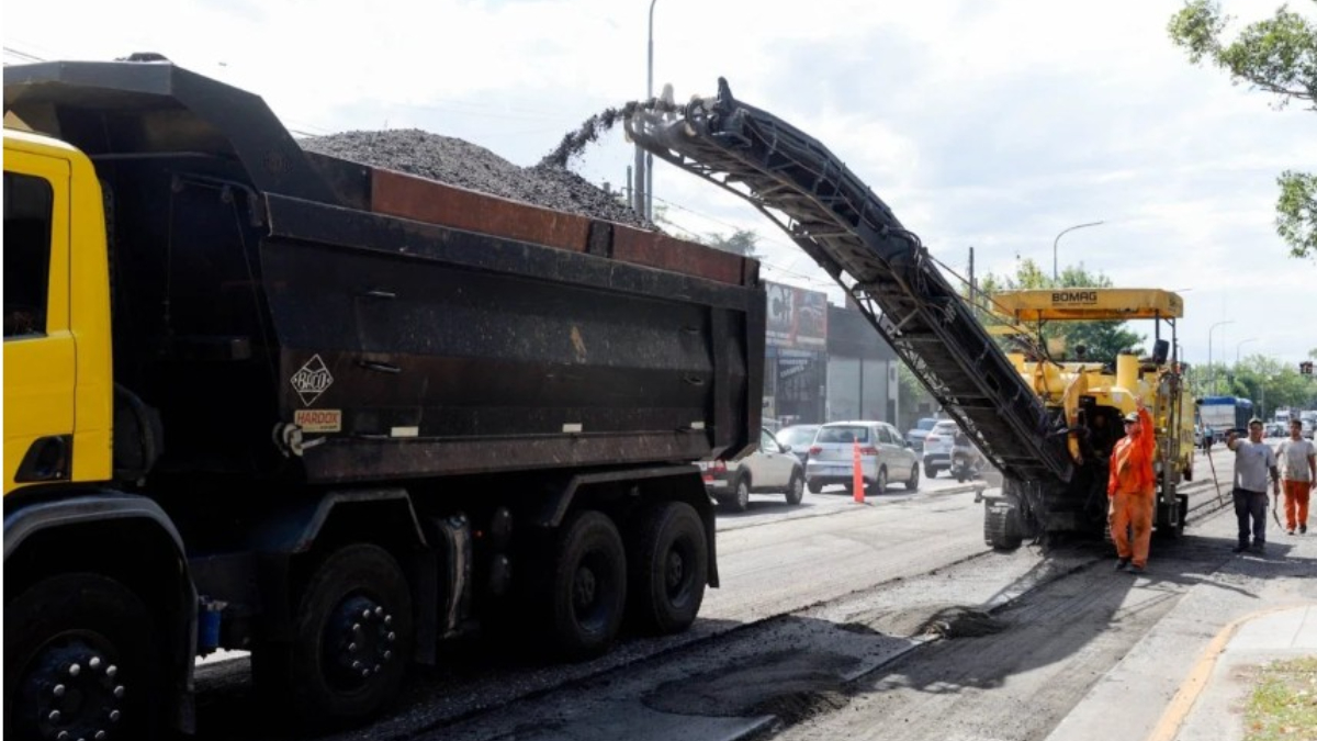 Los trabajos en Avenida Vergara en su tramo en la Ruta 4 o Camino de Cintura mejorarán la conectividad en el distrito de Hurlingham.