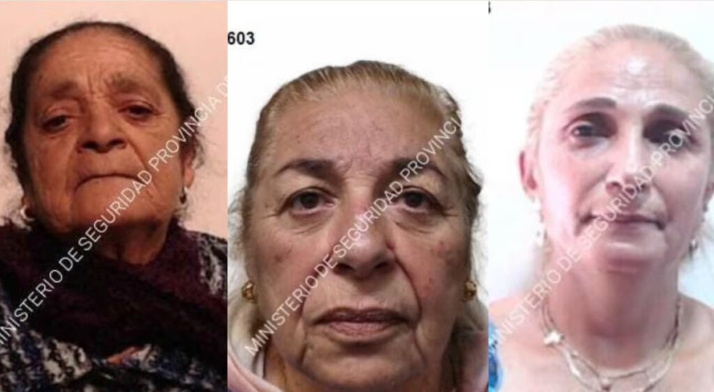 Las tres gitanas acusadas: Mirta Noemi Mitrovich, Nancy Marina Yovanovich, y Maria Silvia Mitrovich. Están imputadas por el delito de estafa contra la peluquera Merlín Díaz, quien luego se suicidó.