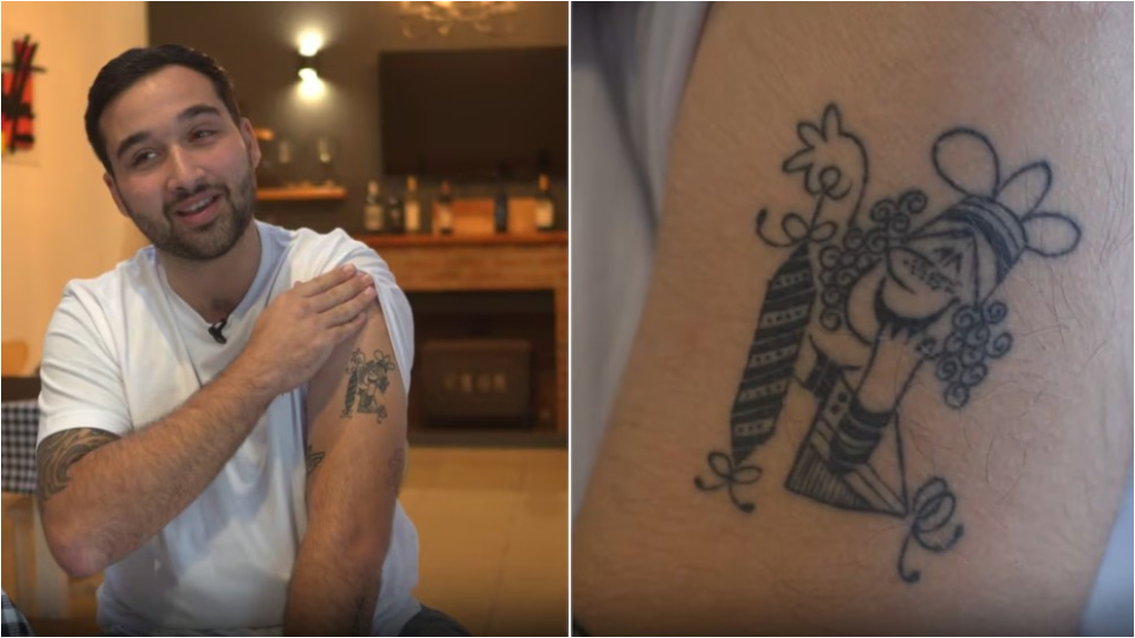 Federico Vázquez, bisnieto de Blanca Cotta, a la izquierda, junto a su cuñado Tomás y su suegro, Fabián Gago. Juntos abrieron Cotta Restó en Quilmes.