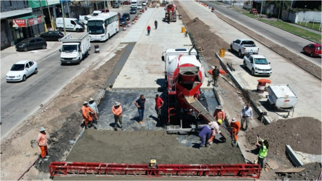 Son 5,4 kilómetros de obras en el Camaino de Cintura, entre la Ruta Nacional N°3 y la avenida Don Bosco, en La Matanza.
