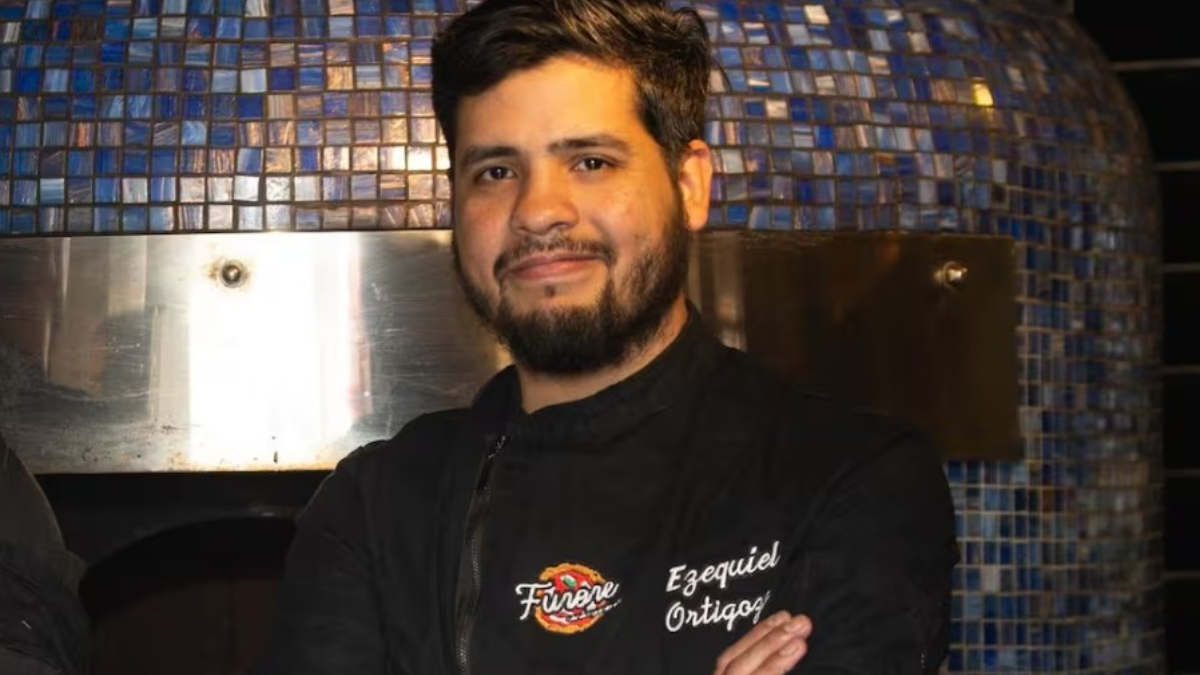 Ezequiel Ortigoza tiene 33 años y es uno de los mejores pizzeros del mundo. Es de Rafael Calzada y brilló en el Mundial de la Pizza en Italia.